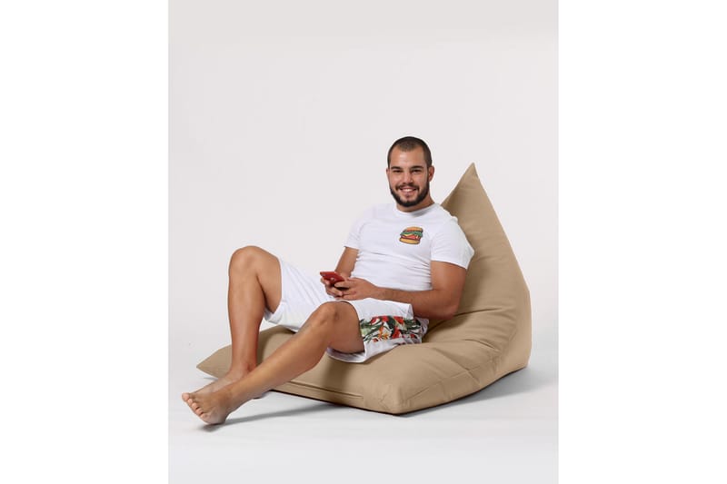 Toya Sittsäck Utomhus 90 cm Beige - Utemöbler - Utestolar & fåtöljer - Sittsäckar