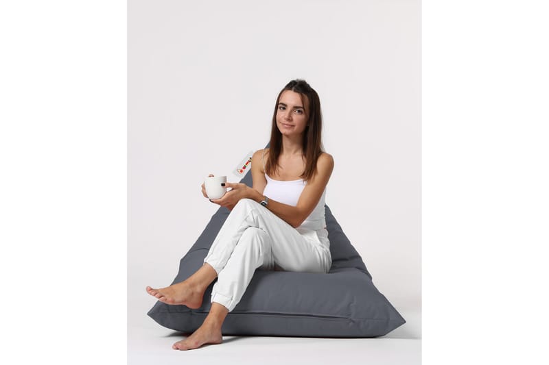 Toya Sittsäck Utomhus 90 cm Grå - Utemöbler - Utestolar & fåtöljer - Sittsäckar