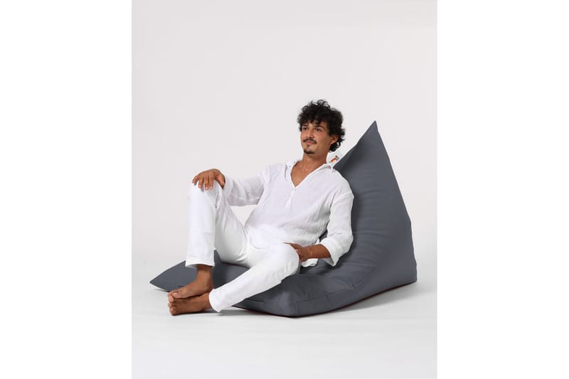 Toya Sittsäck Utomhus 90 cm Grå - Utemöbler - Utestolar & fåtöljer - Sittsäckar