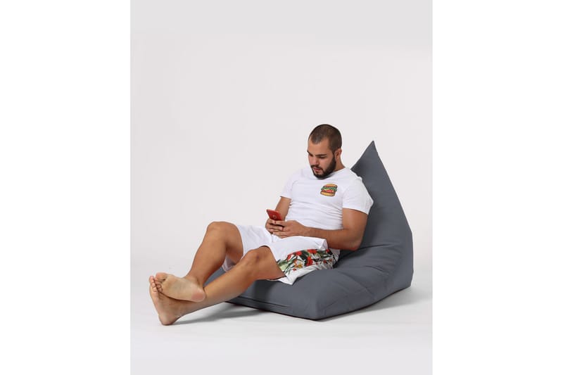 Toya Sittsäck Utomhus 90 cm Grå - Utemöbler - Utestolar & fåtöljer - Sittsäckar