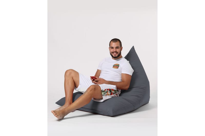 Toya Sittsäck Utomhus 90 cm Grå - Utemöbler - Utestolar & fåtöljer - Sittsäckar