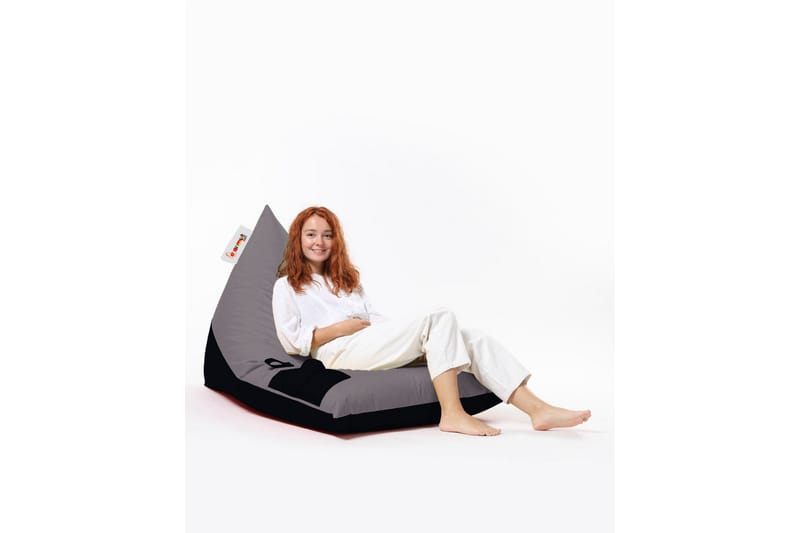 Toya Sittsäck Utomhus 90 cm Grå - Utemöbler - Utestolar & fåtöljer - Sittsäckar