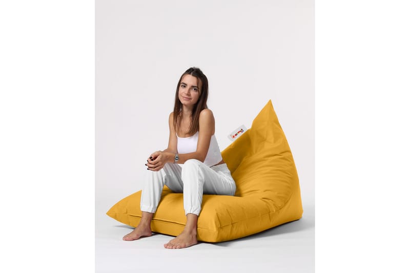 Toya Sittsäck Utomhus 90 cm Gul - Utemöbler - Utestolar & fåtöljer - Sittsäckar