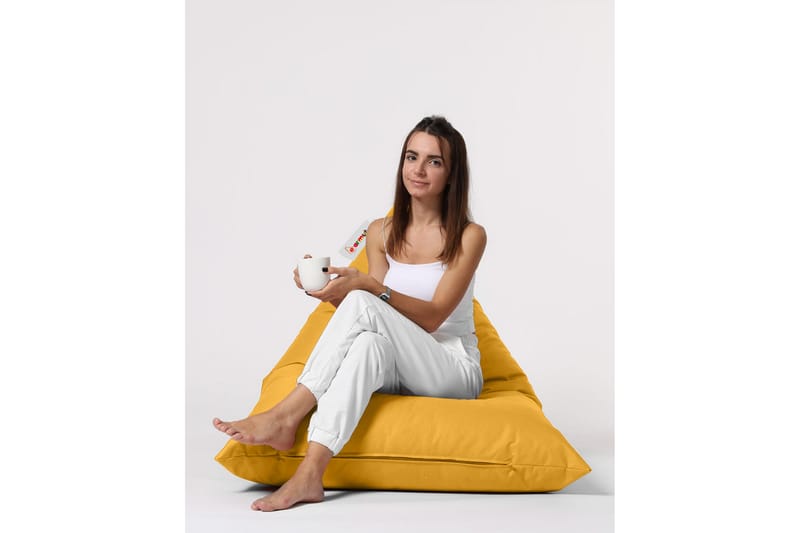 Toya Sittsäck Utomhus 90 cm Gul - Utemöbler - Utestolar & fåtöljer - Sittsäckar