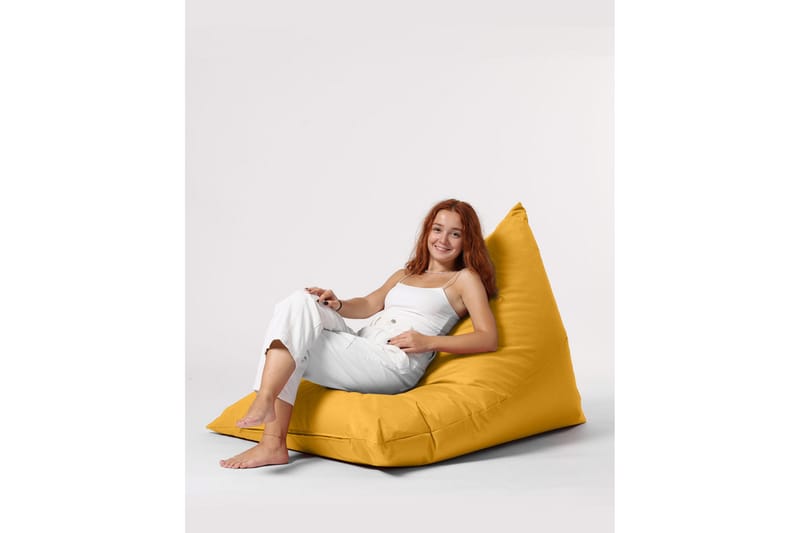Toya Sittsäck Utomhus 90 cm Gul - Utemöbler - Utestolar & fåtöljer - Sittsäckar