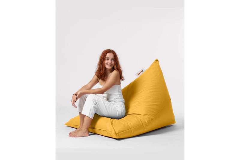 Toya Sittsäck Utomhus 90 cm Gul - Utemöbler - Utestolar & fåtöljer - Sittsäckar