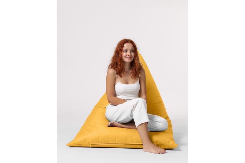 Toya Sittsäck Utomhus 90 cm Gul - Utemöbler - Utestolar & fåtöljer - Sittsäckar