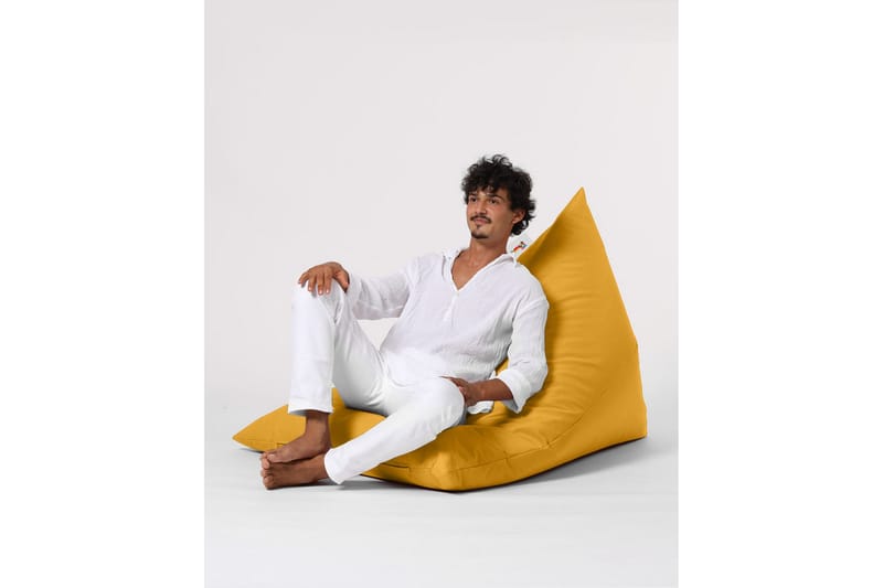 Toya Sittsäck Utomhus 90 cm Gul - Utemöbler - Utestolar & fåtöljer - Sittsäckar