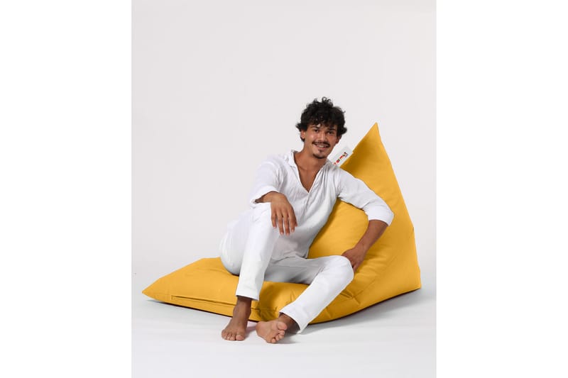 Toya Sittsäck Utomhus 90 cm Gul - Utemöbler - Utestolar & fåtöljer - Sittsäckar
