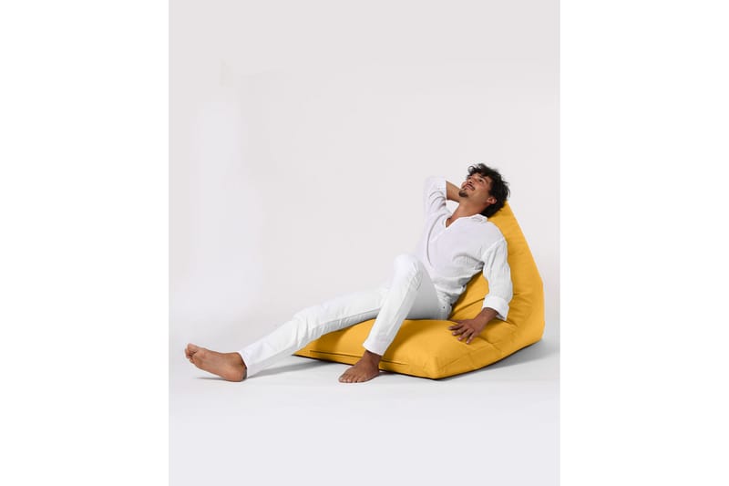 Toya Sittsäck Utomhus 90 cm Gul - Utemöbler - Utestolar & fåtöljer - Sittsäckar