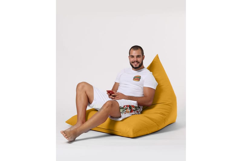 Toya Sittsäck Utomhus 90 cm Gul - Utemöbler - Utestolar & fåtöljer - Sittsäckar