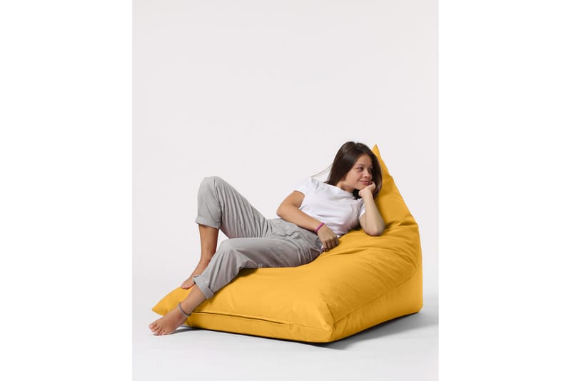 Toya Sittsäck Utomhus 90 cm Gul - Utemöbler - Utestolar & fåtöljer - Sittsäckar