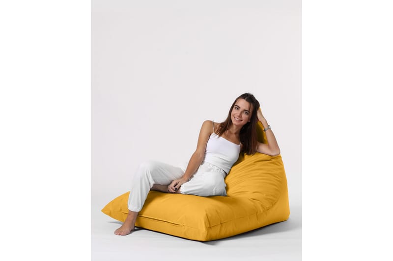Toya Sittsäck Utomhus 90 cm Gul - Utemöbler - Utestolar & fåtöljer - Sittsäckar