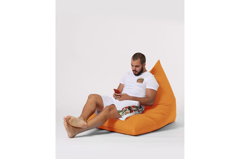 Toya Sittsäck Utomhus 90 cm Orange - Utemöbler - Utestolar & fåtöljer - Sittsäckar