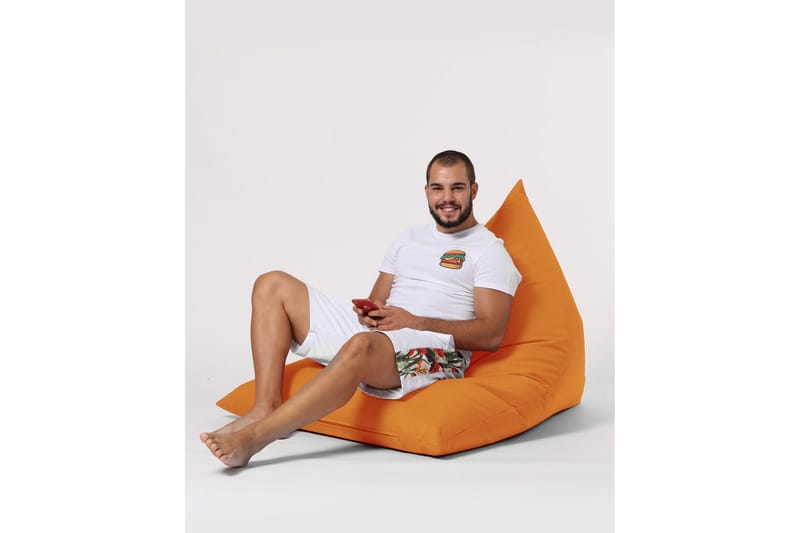Toya Sittsäck Utomhus 90 cm Orange - Utemöbler - Utestolar & fåtöljer - Sittsäckar