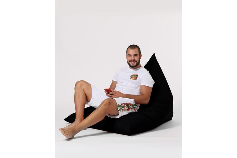 Toya Sittsäck Utomhus 90 cm Svart - Utemöbler - Utestolar & fåtöljer - Sittsäckar