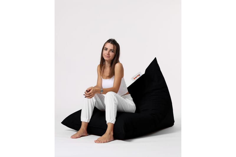 Toya Sittsäck Utomhus 90 cm Svart - Utemöbler - Utestolar & fåtöljer - Sittsäckar