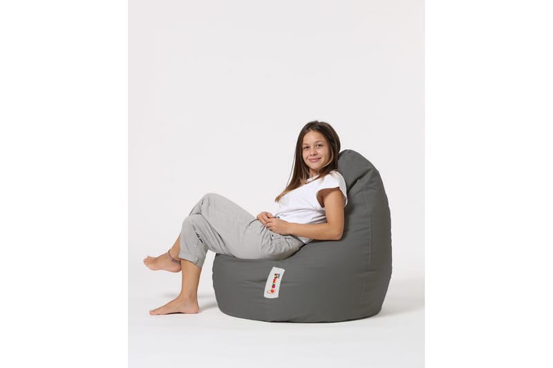 Vinna Sittsäck Utomhus 80 cm Grå - Utemöbler - Utestolar & fåtöljer - Sittsäckar