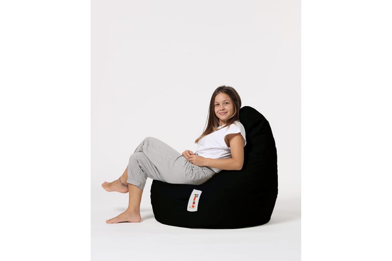 Vinna Sittsäck Utomhus 80 cm Svart - Utemöbler - Utestolar & fåtöljer - Sittsäckar