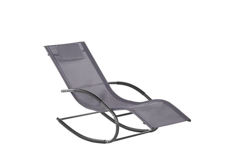 Solsäng Carano II - Grå, svart - Utemöbler - Utestolar & fåtöljer - Solsängar & solvagnar