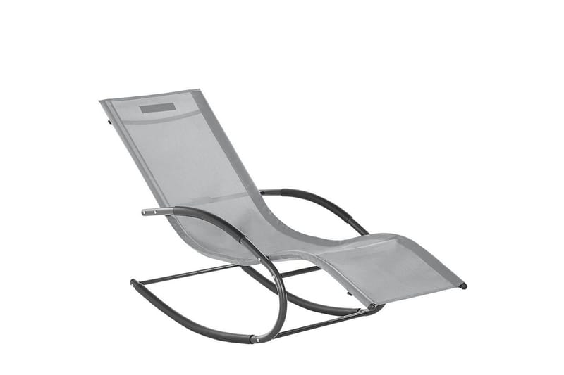 Solsäng Carano II - Ljusgrå, svart - Utemöbler - Utestolar & fåtöljer - Solsängar & solvagnar