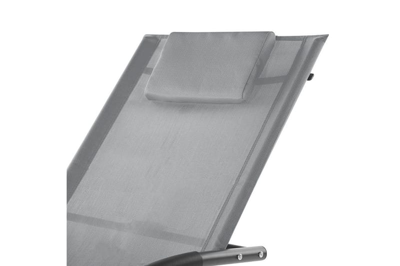 Solsäng Carano II - Ljusgrå, svart - Utemöbler - Utestolar & fåtöljer - Solsängar & solvagnar