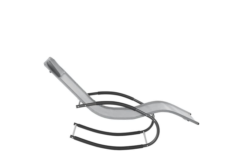 Solsäng Carano II - Ljusgrå, svart - Utemöbler - Utestolar & fåtöljer - Solsängar & solvagnar