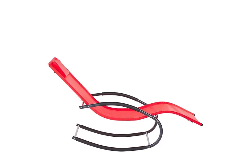 Solsäng Carano II - Röd, Svart - Utemöbler - Utestolar & fåtöljer - Solsängar & solvagnar