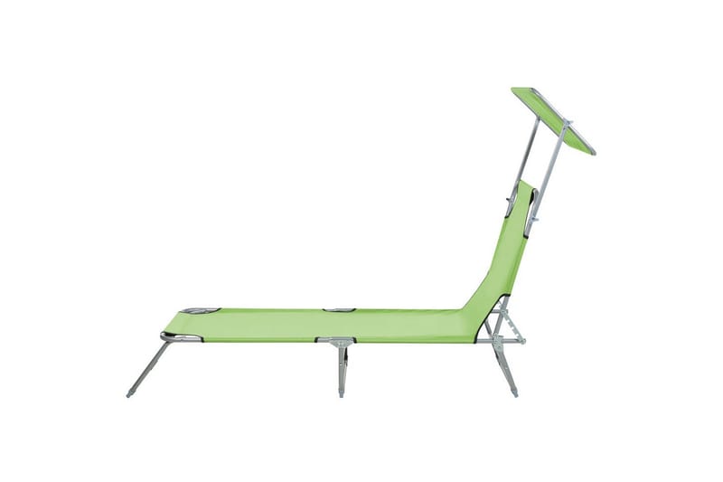 Solsäng Foligno - Grön, Silver - Utemöbler - Utestolar & fåtöljer - Solsängar & solvagnar
