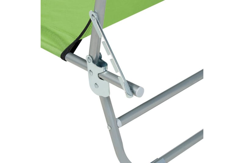 Solsäng Foligno - Grön, Silver - Utemöbler - Utestolar & fåtöljer - Solsängar & solvagnar