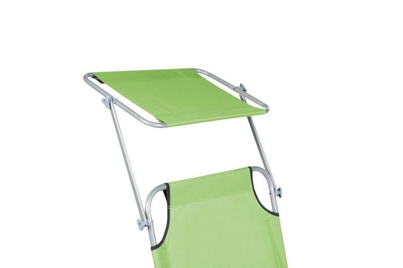 Solsäng Foligno - Grön, Silver - Utemöbler - Utestolar & fåtöljer - Solsängar & solvagnar