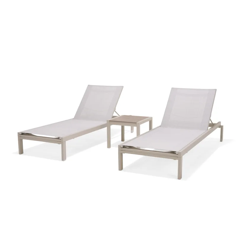 Solsäng för utomhusbruk Urbanite solsäng med hjul - grå - Utemöbler - Utestolar & fåtöljer - Solsängar & solvagnar