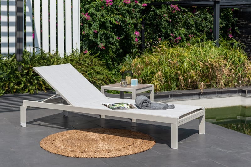 Solsäng för utomhusbruk Urbanite solsäng med hjul - grå - Utemöbler - Utestolar & fåtöljer - Solsängar & solvagnar