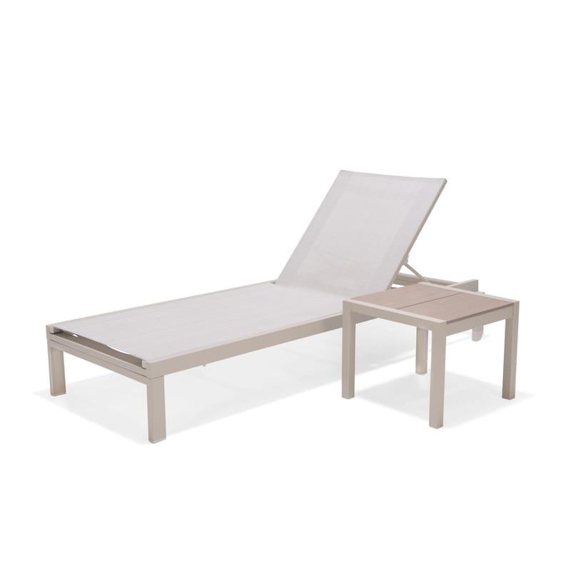 Solsäng för utomhusbruk Urbanite solsäng med hjul - grå - Utemöbler - Utestolar & fåtöljer - Solsängar & solvagnar