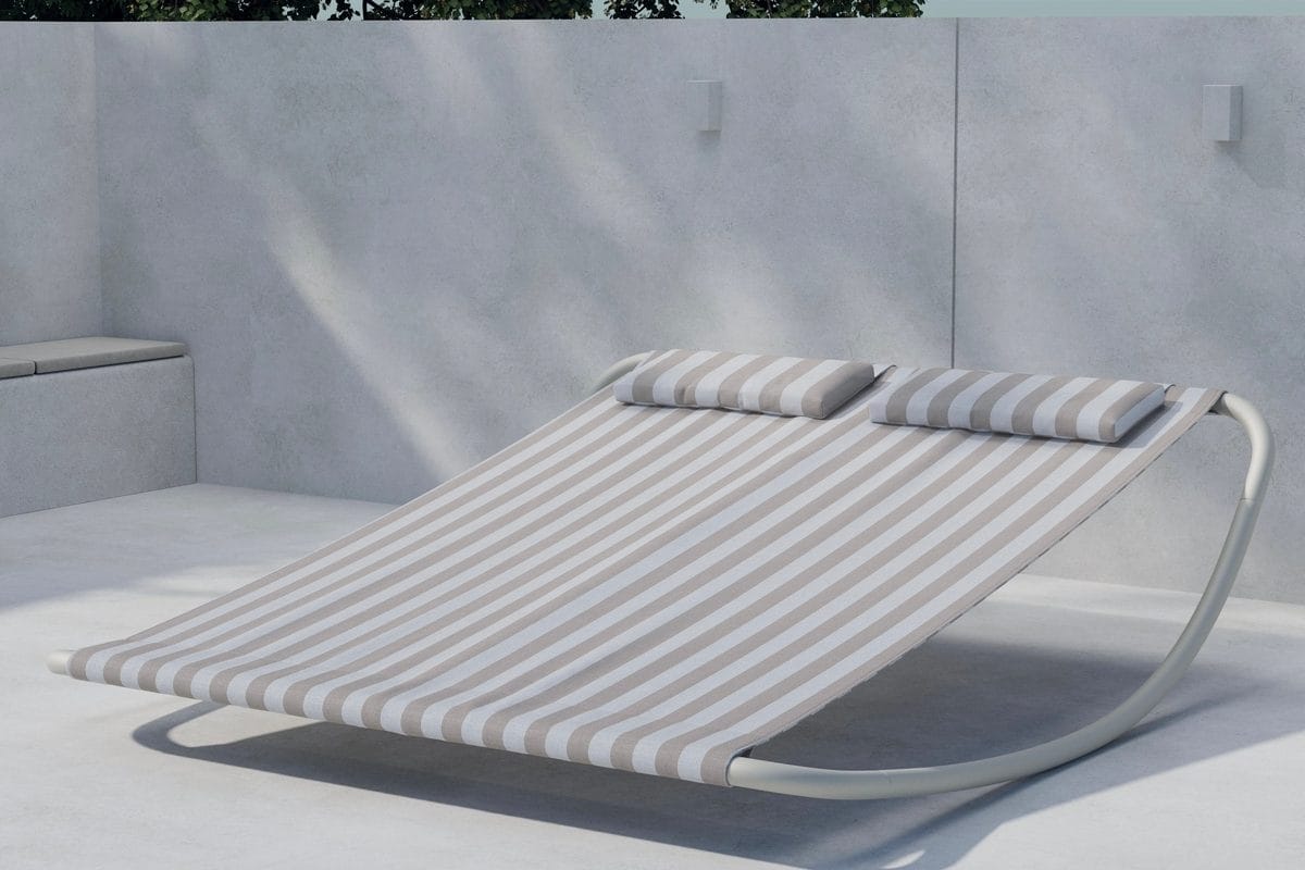 solsäng gordo utomhus - beige/vit