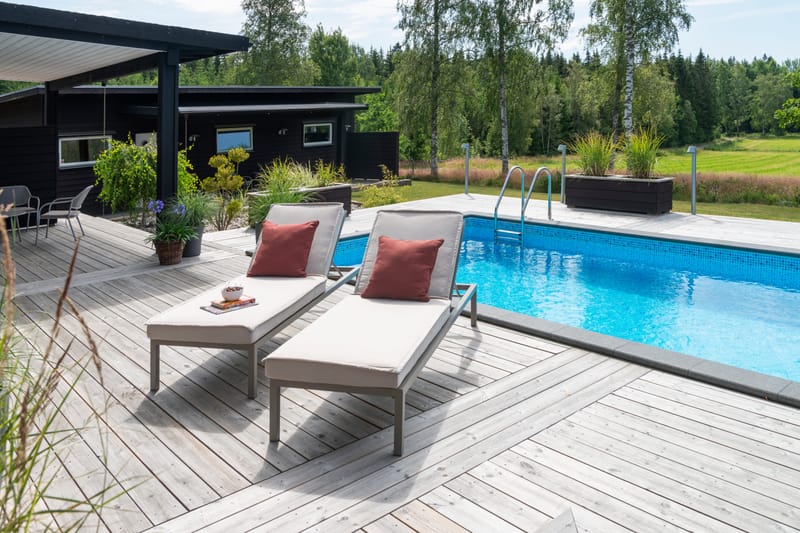 Solsäng Hillerstorp Jet Set - Beige - Utemöbler - Utestolar & fåtöljer - Solsängar & solvagnar