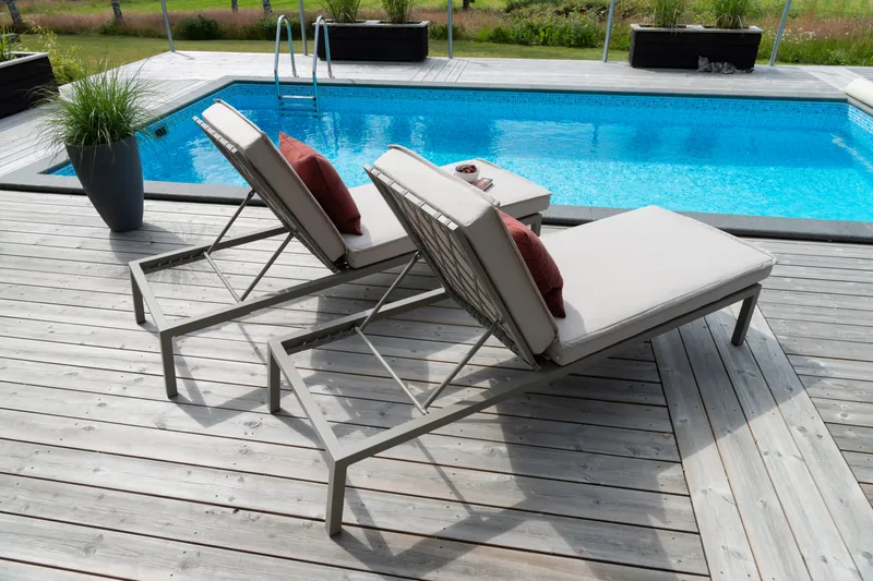 Solsäng Hillerstorp Jet Set - Beige - Utemöbler - Utestolar & fåtöljer - Solsängar & solvagnar