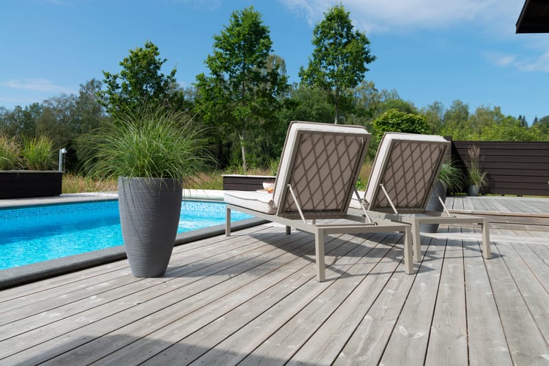 Solsäng Hillerstorp Jet Set - Beige - Utemöbler - Utestolar & fåtöljer - Solsängar & solvagnar