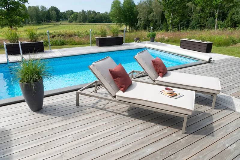 Solsäng Hillerstorp Jet Set - Beige - Utemöbler - Utestolar & fåtöljer - Solsängar & solvagnar