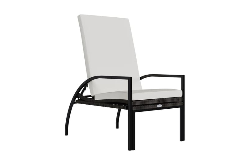 Solsäng med fotstöd 2 st PE konstrotting brun - Brun - Utemöbler - Utestolar & fåtöljer - Solsängar & solvagnar