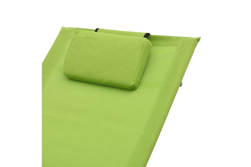 Solsäng med kudde grön textilene - Grön - Solsängar & solvagnar