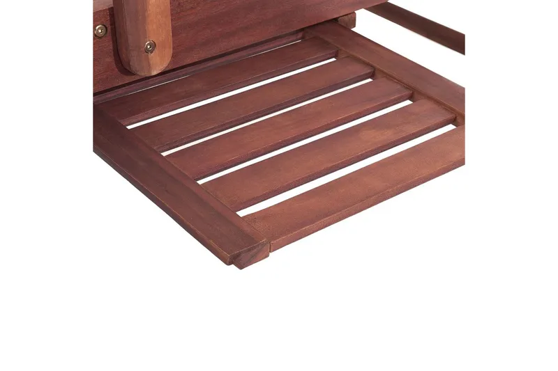 Solsäng Toscana - Mörk trä, blå, beige - Utemöbler - Utestolar & fåtöljer - Solsängar & solvagnar