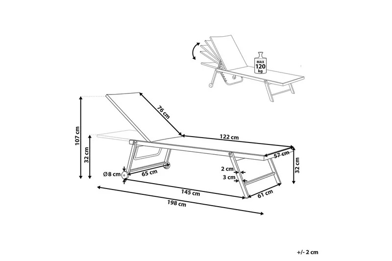 Solsäng Portofino - Gul - Utemöbler - Utestolar & fåtöljer - Solsängar & solvagnar
