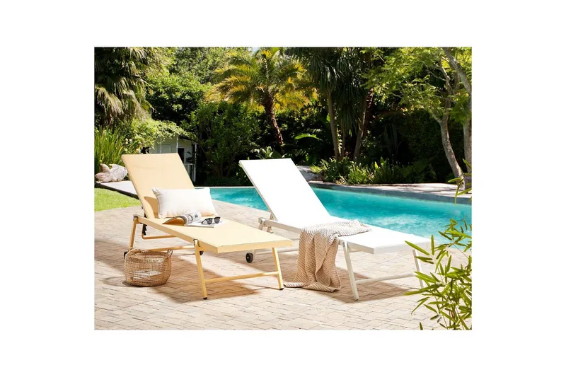 Solsäng Portofino - Gul - Utemöbler - Utestolar & fåtöljer - Solsängar & solvagnar