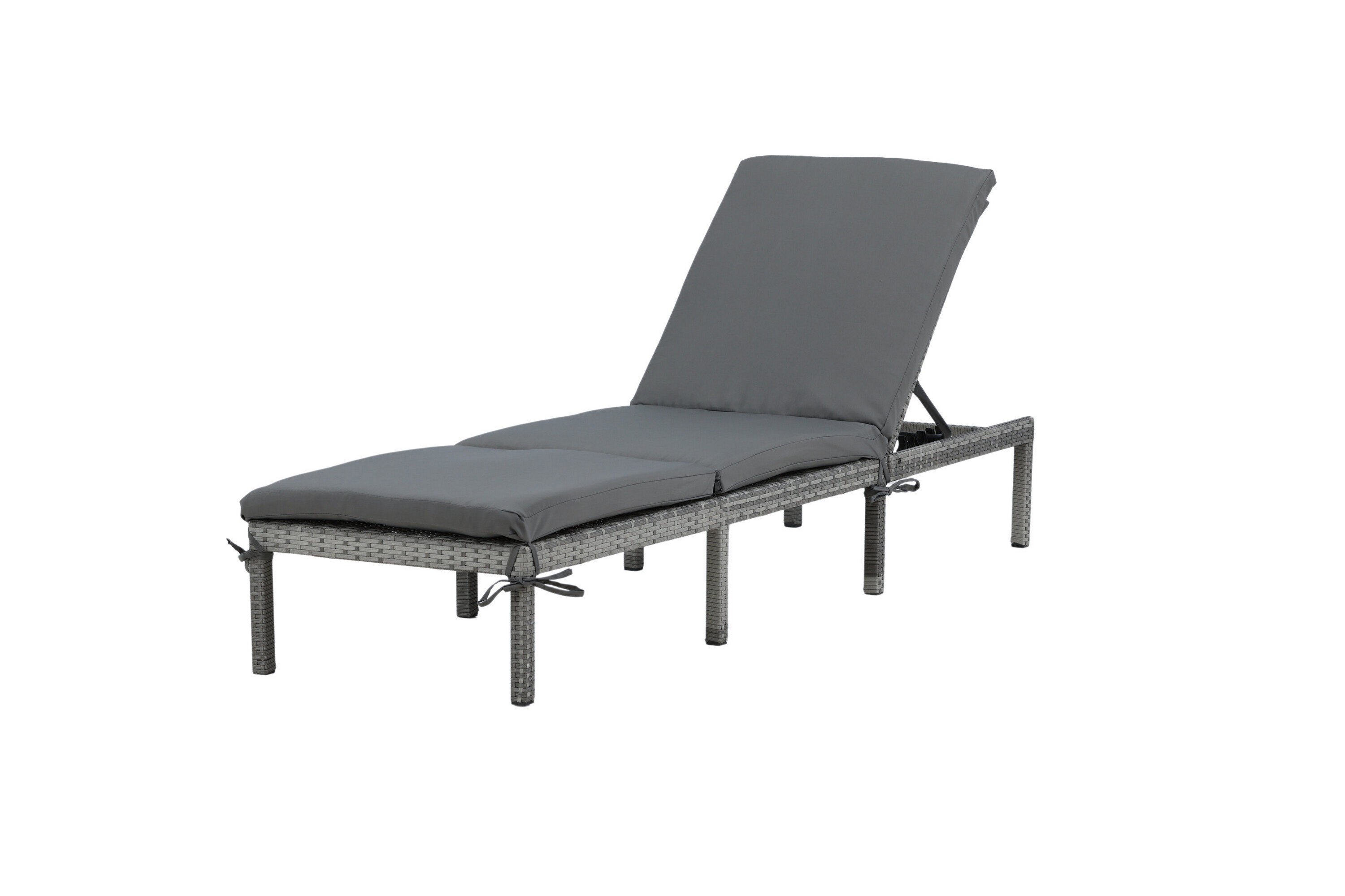 bilbao solsäng med dyna - grå