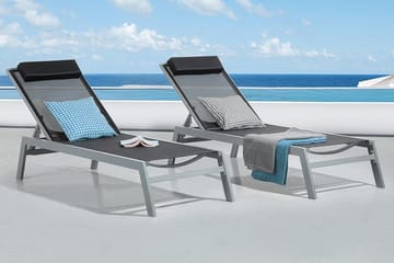 Catania Ii Solsäng 66|190 cm - Svart - Utemöbler - Utestolar & fåtöljer - Solsängar & solvagnar