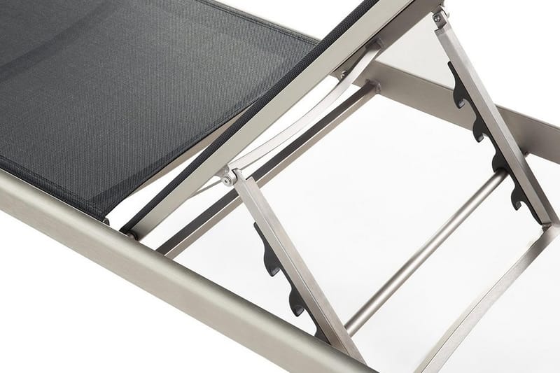 Fossato Solsäng 64|198 cm - Svart - Utemöbler - Utestolar & fåtöljer - Solsängar & solvagnar