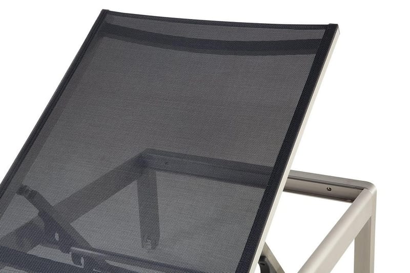 Fossato Solsäng 64|198 cm - Svart - Utemöbler - Utestolar & fåtöljer - Solsängar & solvagnar