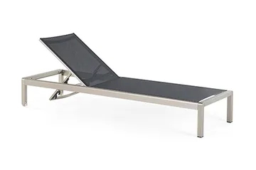 Fossato Solsäng 64|198 cm - Svart - Utemöbler - Utestolar & fåtöljer - Solsängar & solvagnar