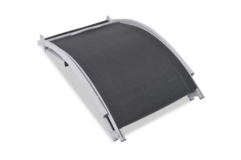Hopfällbara solsängar 2 st aluminium och textilene - Svart - Utemöbler - Utestolar & fåtöljer - Solsängar & solvagnar